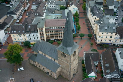 Reformationskirche Hilden von oben 4