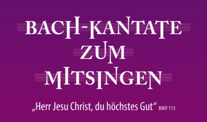 Plakat "Bach-Kantate zum Mitsingen"