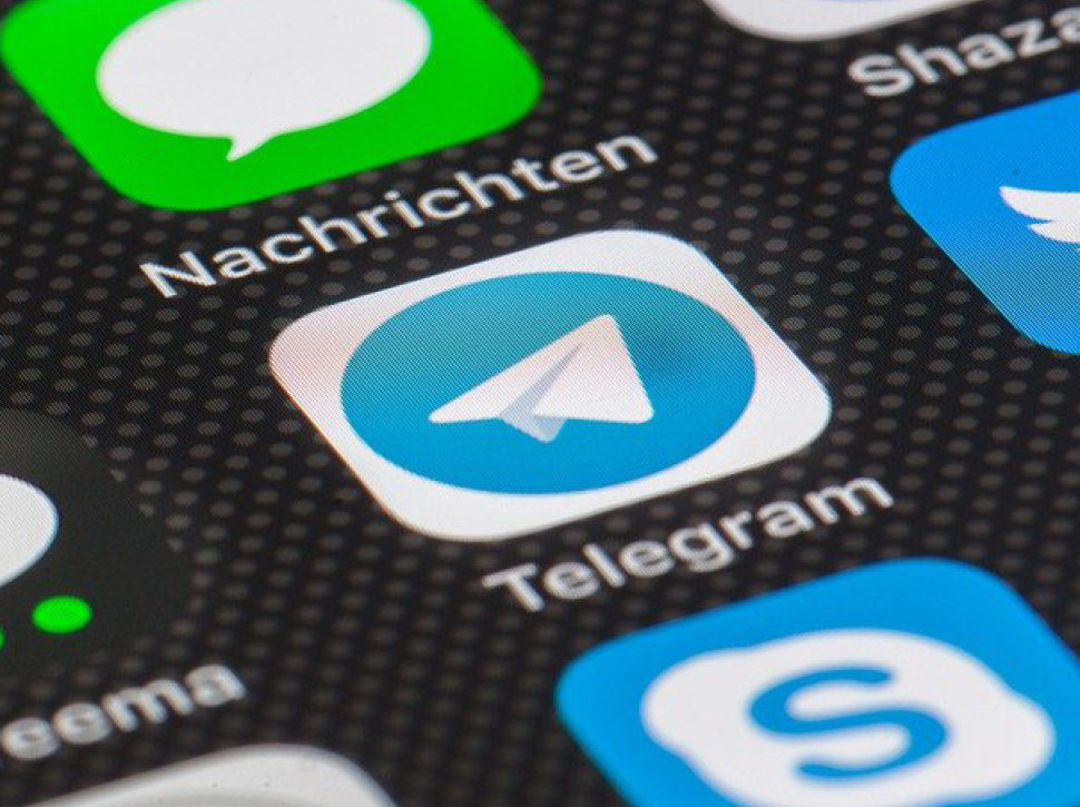 Social Media Icon des Messengers Telegram